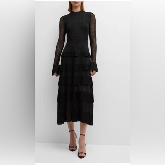 Lela Rose ruffle knit detail Piper Dress, size small, NWT - Picture 4 of 14